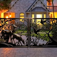 HIMOWAY Hochwertiges Modernes Design Balustrade-Blatt Lasergeschnittener Aluminium-Sichtschutz für Balkon Edelstahl-Geländer