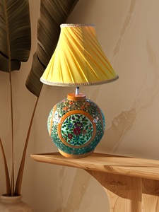 Handcrafted Kashmiri Paper Mache <b>Table</b> Lamp Exquisite Artisanal Home Decor for a Touch of Elegance - Product Image 4