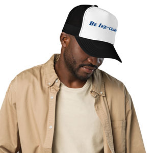 Ike-Conic Foam Trucker <b>Hat</b> Screen Printed Logo Formal Business Performance Cotton Mesh Velour Flannel Lace Denim Cap for <b>Fishing</b> - Product Image 1