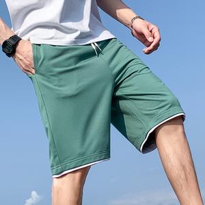 Short d'été décontracté pour hommes avec logo personnalisé OEM motif droit léger avec fermeture à la taille élastiqueExpédition DDP - Product Image 6