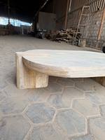 Table basse en bois de manguier massif de qualité supérieure fabriquée à la main caractéristique décorative de conception moderne rustique pour meubles de salon