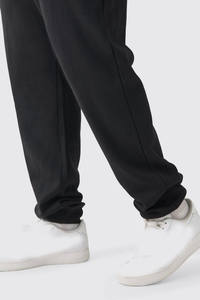 Pantalones de chándal de lana pesados para hombre con bordado personalizado e impresión de logotipo polar Jogger 100% Pantalones rectos de algodón para hombre - Product Image 3