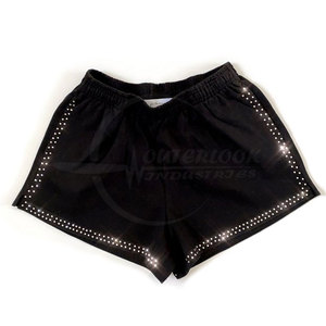 2025 ropa informal nuevo estilo de alta calidad para mujer Pantalones cortos de lana con diamantes de imitación precio al por mayor para pantalones cortos de mujer - Product Image 1