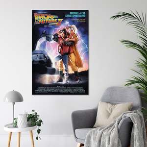 Poster sur toile Retour vers le futur II, techniques d'impression offset et numérique pour la décoration intérieure - Product Image 4