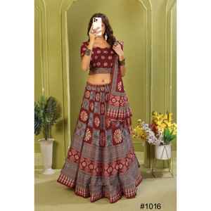 NOUVELLE COLLECTION MODERNE NAVRATRI LEHENG CHOLI avec DUPATTA et BLOUSE IMPRIMÉE NUMÉRIQUEMENT POUR SOIRÉE - Product Image 2