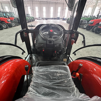 Tracteur agricole miniature QILU 2024 25HP 30HP 35HP 40HP 50HP 60HP 70HP Minitracteur pour l'agriculture avec cabine