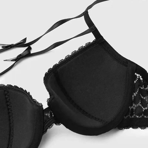 Hot Selling Women Sexy Lace Padded <b>Push</b>-<b>Up</b> Underwire Bra <b>Bikini</b> Panty Floral Embroidery Breathable Luxury Intimates Wholesale - Product Image 5