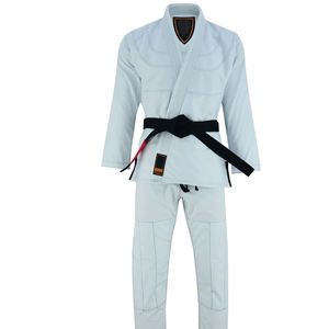 Uniforme de Jiu-Jitsu-Judo-Gi de último diseño de color blanco con cinturón negro de algodón Ropa de artes marciales Uniforme de Jiu-Jitsu-Judo-Gi para adultos - Product Image 5