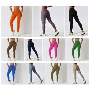 ขายส่งเนยนุ่มออกกําลังกายLeggingsกีฬาออกกําลังกายLegginsยืดกีฬาวิ่งTights Scrunchก้นโยคะLeggings - Product Image 4