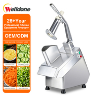 Welldone Elektrische Industriële Multifunctionele Groente Snijmachine Commerciële Gebruik Fruit Aardappel Maïs Bakkerij Shredder