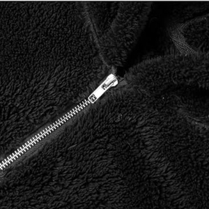 Factory Price Cozy <b>Sherpa</b> Fleece <b>Hoodies</b> New Arrival Soft Warm Stylish Pullover Fall Winter Hooded - Product Image 4