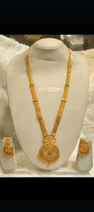 Collar chapado en oro Vintage de Dubái para mujer, Perla de circón de diamante clásico en cadena de aleación, regalo de joyería de aniversario de boda - Product Image 5