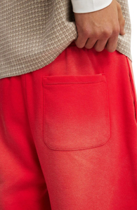 Short long de haute qualité avec lavage sunfade pour hommes Logo sérigraphié personnalisé avec corde en coton à l'intérieur d'un short confortable pour hommes - Product Image 3