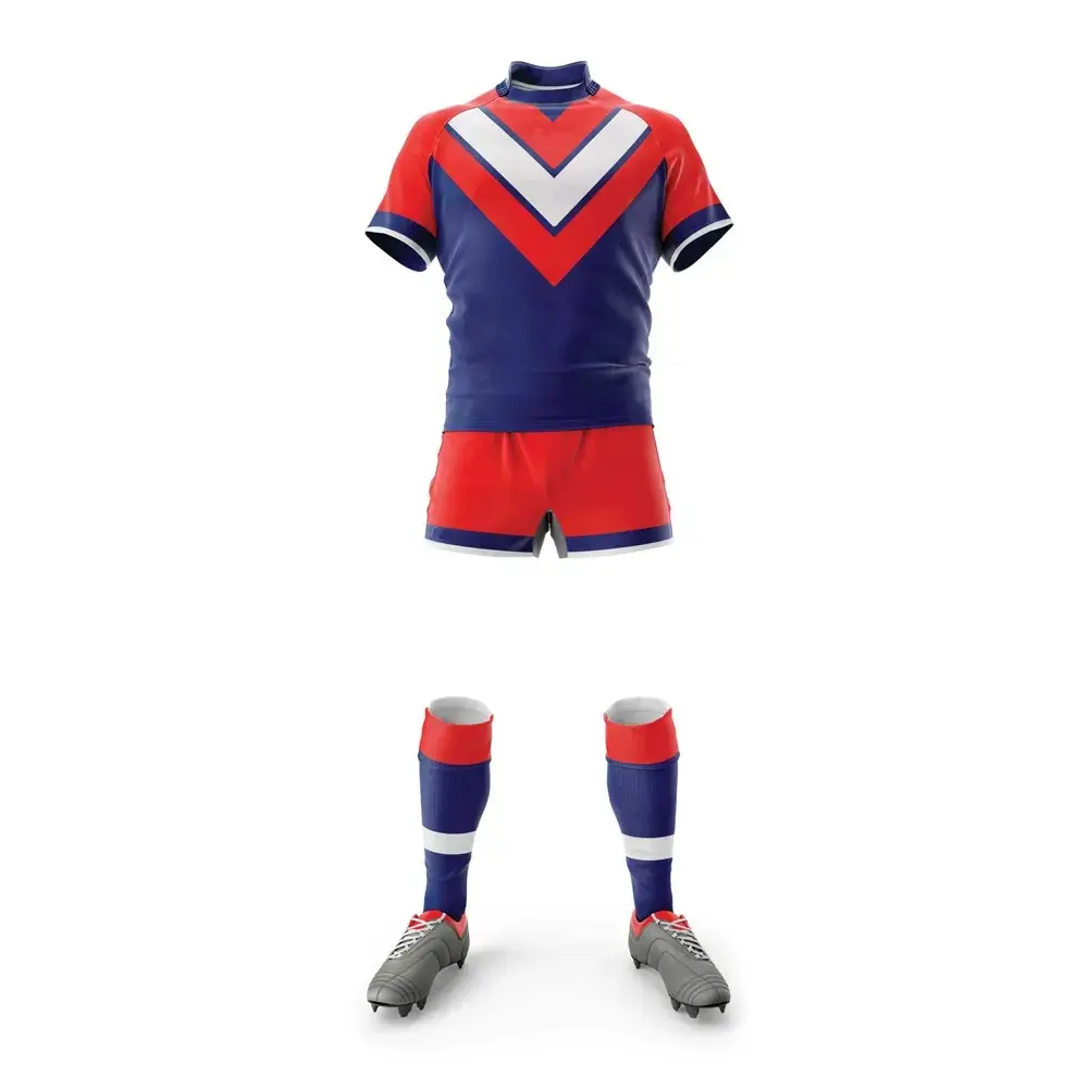 Retro Design Ademend Rugby Uniform Training Met Korte Mouwen Rugby Uniform Tenue Custom Rugby Uniform Voor Mannen Custom Sublimatie