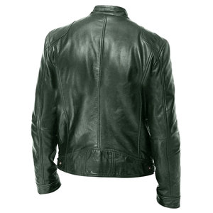Chaquetas de Cuero PU para Hombre, Estilo Gabardina, Ajuste Entallado, Venta al por Mayor - Product Image 4
