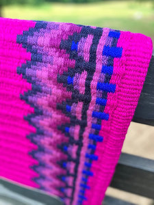 Western Show Horse Saddle Blanket Diseño de Nueva Zelanda Manta de sillín de lana hecha a mano Top Wool Saddle Pad Size - Product Image 3