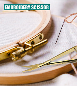 Ciseaux à ressort personnalisables Cisailles à tissu Ciseaux de préparation à l'extension des cils Action de coupe lisse Lame tranchante - Product Image 6