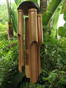 Campanas de viento de bambú ecológicas, hechas a mano para calmar las vibraciones al aire libre - Product Image 3