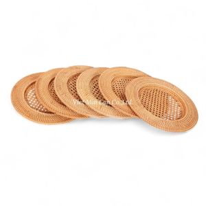 Assiette de présentation en rotin tressé à la main du Vietnam, en fibre naturelle, pour la décoration de table et un usage domestique durable - Product Image 3