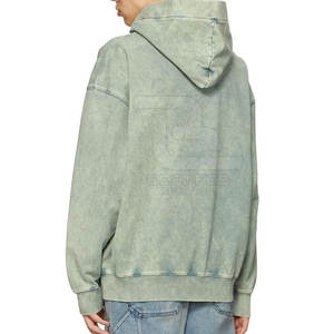 Prix raisonnable Sweat à capuche pour homme Couleur unie Design Your Own Logo Confortable Men Acid Wash Hoodie - Product Image 6