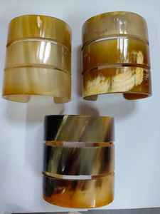 Pulseras de moda pulidas de alta calidad para mujer, elegantes brazaletes de cuerno de búfalo Natural, joyería religiosa cristiana ecológica - Product Image 2