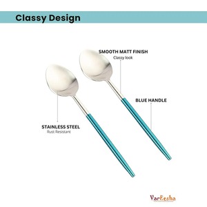 Cuillère élégante en acier inoxydable plaqué argent parfaite pour les réglages de table et le service de café et l'utilisation quotidienne de la cuisine ou du restaurant - Product Image 6