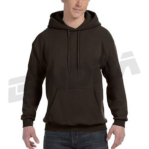 Sweat-shirt à capuche pour homme en coton molletonné, pull décontracté avec poche avant, coupe ample, vêtement d'hiver coupe-vent et imperméable - Product Image 3