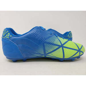 Zapatillas de fútbol Xara para niños, color verde real/neón, talla 2.5 M, modelo Illusion FG para césped artificial - Product Image 2