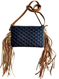 Sac bandoulière matelassé en cuir de style bohème haut de gamme, fait main, unisexe, avec fermeture éclair, écologique, léger, idéal pour l'été et le printemps - Product Image 2