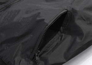 Blouson aviateur d'hiver décontracté grande taille XL pour hommes en toile respirante coupe-vent à capuche - Product Image 4