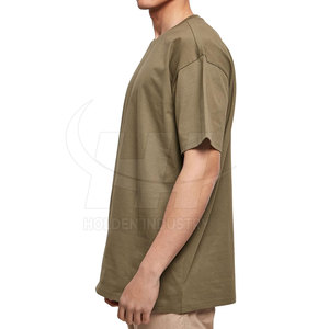 Camisetas de algodón de alta calidad hechas a medida con cuello redondo, extragrandes, de marca privada, personalizadas para hombre, en venta en línea. - Product Image 6