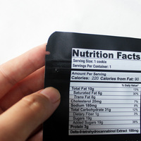 Sacs d'emballage pour biscuits imprimés en héliogravure personnalisés, sachets refermables à fond plat de qualité alimentaire avec fermeture éclair pour snacks et biscuits