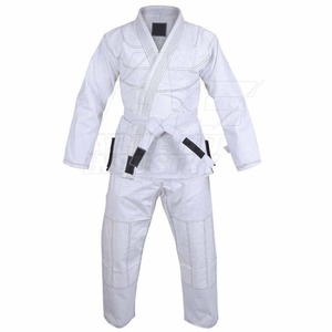 Mejor venta blanco brasileño Jiu Jitsu Gi uniforme BJJ Kimono con cinturón para adultos y niños - Product Image 6