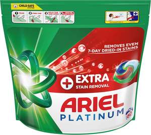Cápsulas de detergente Ariel+Stain Removal Platinum, 120 unidades - Product Image 6