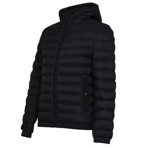 Manteau d'hiver personnalisé chaud et coupe-vent rembourré en duvet pour hommes de grande taille Bomber gonflée Manteau surdimensionné Vestes en polyester - Product Image 1