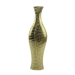 Venta al por mayor de acero inoxidable decoración de la boda soporte de flores de oro moderno de la boda centros de mesa florero - Product Image 3