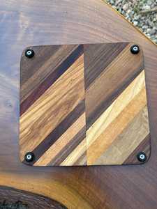 Planche à découper et plateau de service en bois, forme rectangulaire durable, épaisseur de 12 mm, passe au lave-vaisselle - Product Image 4