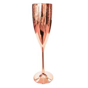 Best Stainless Steel Champagne <b>Glasses</b> Stemmed Wine <b>Glass</b> Elegant <b>Goblets</b> for Wedding Anniversary Party Outdoor Drinkware - Product Image 5