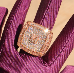 Anillo de Hip Hop de Plata 925 Chapado en Oro Amarillo con Diseño Personalizado para Hombre y Mujer, Anillo de Compromiso y Boda con Moissanita Certificada por GRA - Product Image 5