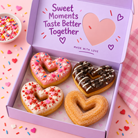 Boîte d'emballage de churros de qualité alimentaire avec logo personnalisé avec gobelet à trempette Boîte en carton pour collation, bonbon, gâteau, dessert Boîte à emporter