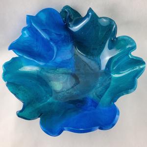 Cuenco de Resina Epoxi Hecho a Mano - Decoración Tradicional para el Hogar Pintada a Mano y Ecológica - Obra de Arte Única y Coleccionable - Product Image 4