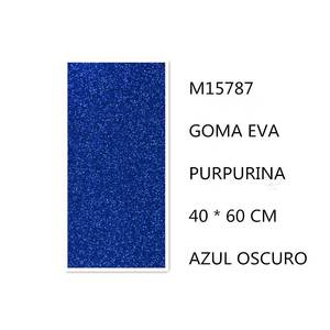 Espuma EVA Purpurina Azul Oscuro 40*60 Poliespuma Artesanía 12 Unidades/C - Product Image 1