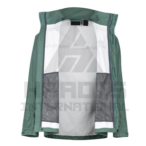 Chaqueta de lluvia cortavientos impermeable y personalizada de talla grande para hombre, chaquetas de lluvia para caza al aire libre para hombre - Product Image 3