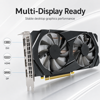 Nouvelle carte graphique de jeu XHVGA RTX 2060 6 Go GDDR6 192 bits à double ventilateur 4K pour ordinateur de bureau PCI Express 16 nm 14000 MHz 1365 MHz