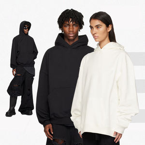 Ropa al por mayor personalizada 400 Gsm 100% sudaderas con capucha de algodón en blanco francés Terry forrado sudaderas con capucha - Product Image 3