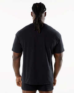 T-shirt de sport de haute qualité surdimensionné pour homme, 180 g/m², séchage rapide, respirant, 95 % coton, 5 % élasthanne, fitness - Product Image 5