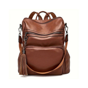 Vente chaude de haute qualité en cuir véritable sac de sport nouveau Design sac de voyage à la mode pour les femmes fermeture à glissière - Product Image 1