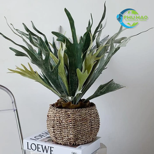 Panier de fleurs en osier vietnamien robuste avec cadre en fer renforcé, idéal pour les arbres à fleurs et la décoration intérieure - Product Image 3