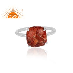 Fait à la main 925 Fine Sterling Silver Sponge Coral Gemstone Déclaration Anneau Bijoux Pour Femmes Cadeau Pour Elle - Product Image 2
