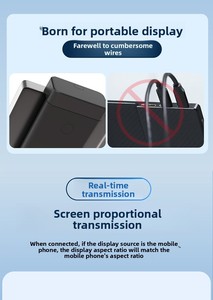 Adaptateur Dongle Portable Sans Fil Yubwvo pour Affichage, <span class=keywords><strong>Convertisseur</strong></span> Vidéo avec Streaming <span class=keywords><strong>Audio</strong></span> et Extension de Médias - Product Image 3